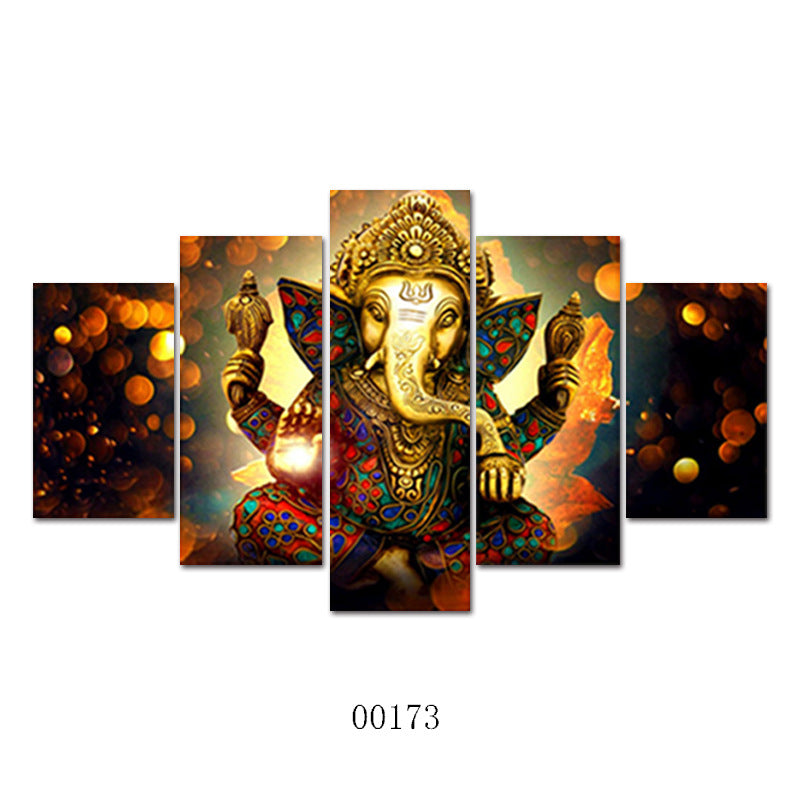 Inkjet Canvas Painting Core Hotel Decoration God Head Picture Art Wall