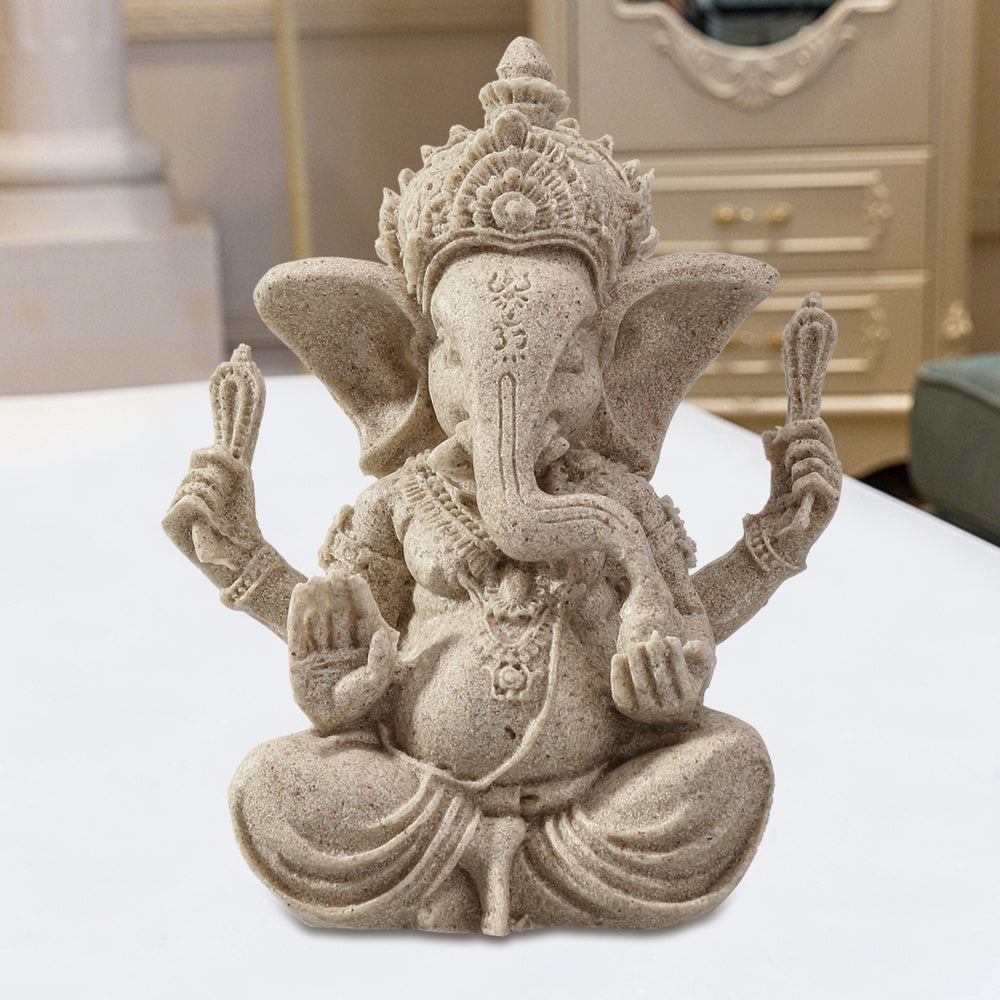 Lndian Elephant-headed God With A Pyramid Of stone POTS
