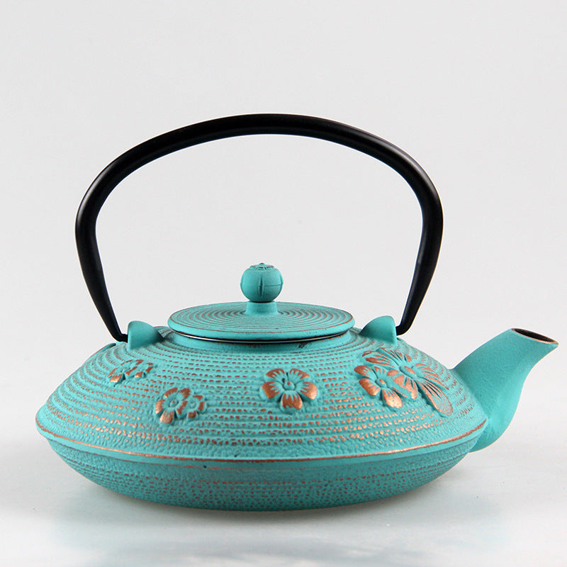 Plum Blossom Iron Pot Teapot With Filter Screen Boiling Water Making Tea Health-enhancing Tea Pot Ornaments
