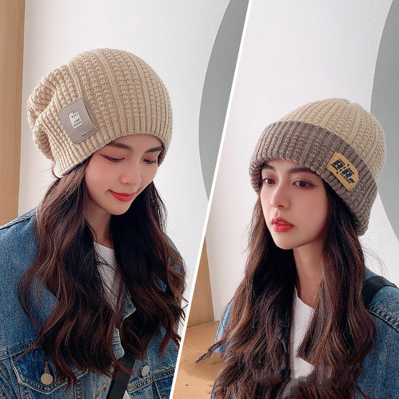 Winter All-match Baotou Women Winter Earmuffs Warm Knitting Needle