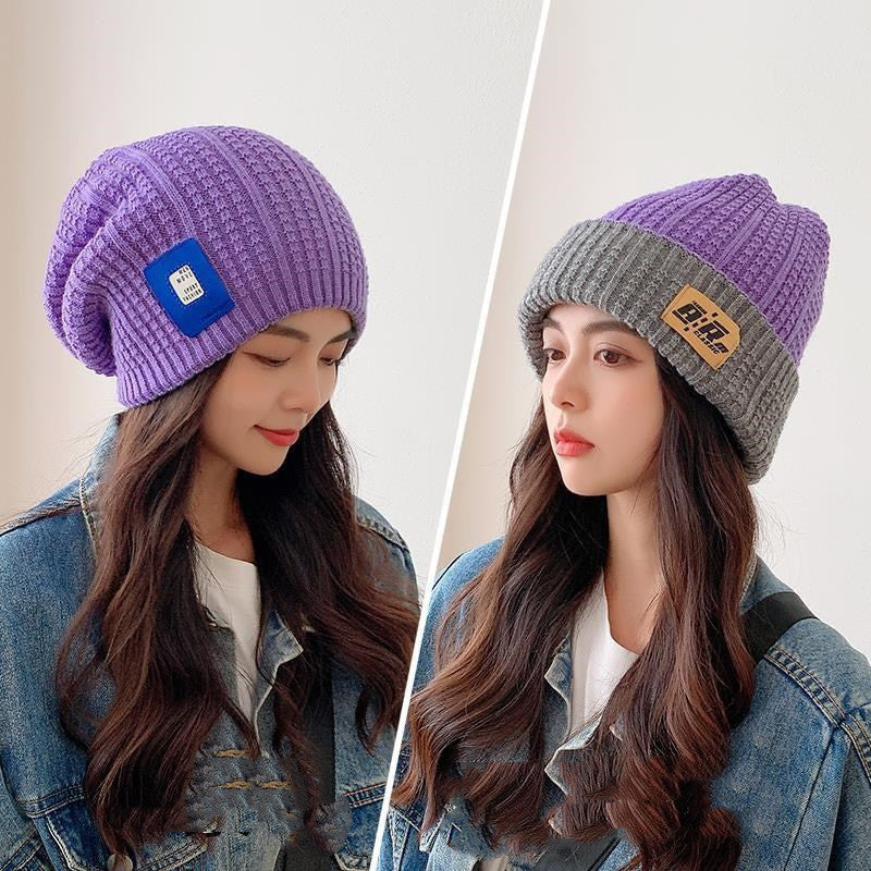 Winter All-match Baotou Women Winter Earmuffs Warm Knitting Needle