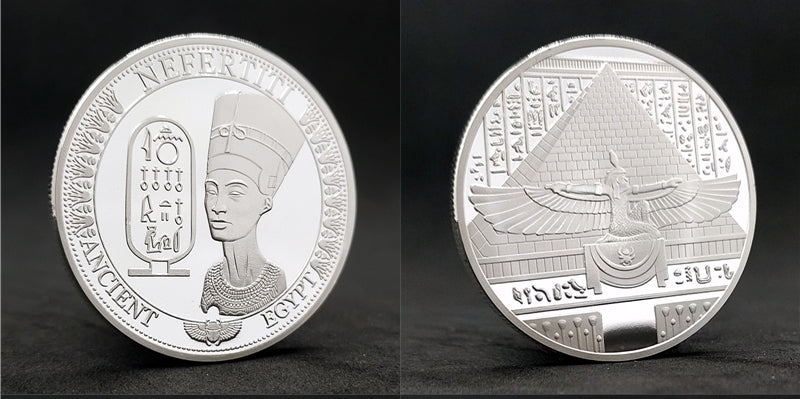 Egyptian Sun God Pharaoh Sea God Commemorative Coins