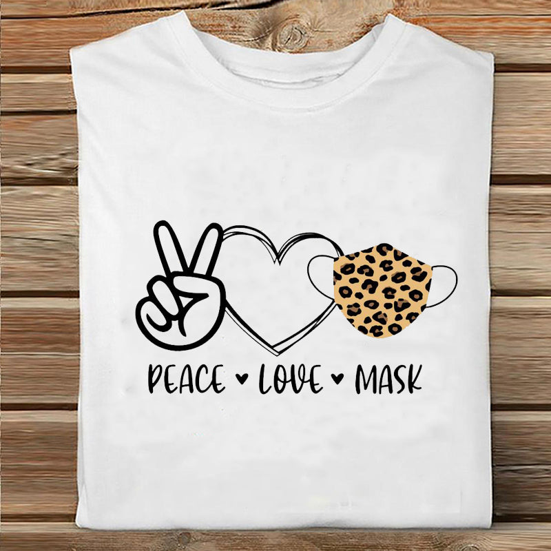 Ladies Summer Fashion Casual Cute Cartoon Print Short Sleeve