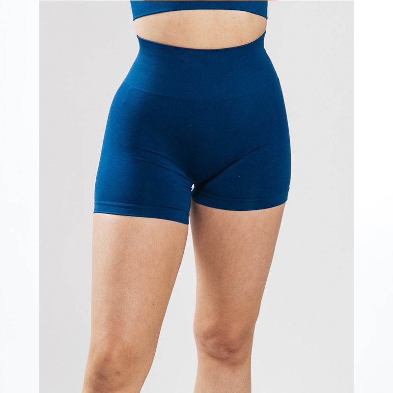 European And American Hip Lift Tight Women's High Elastic Belly Shorts