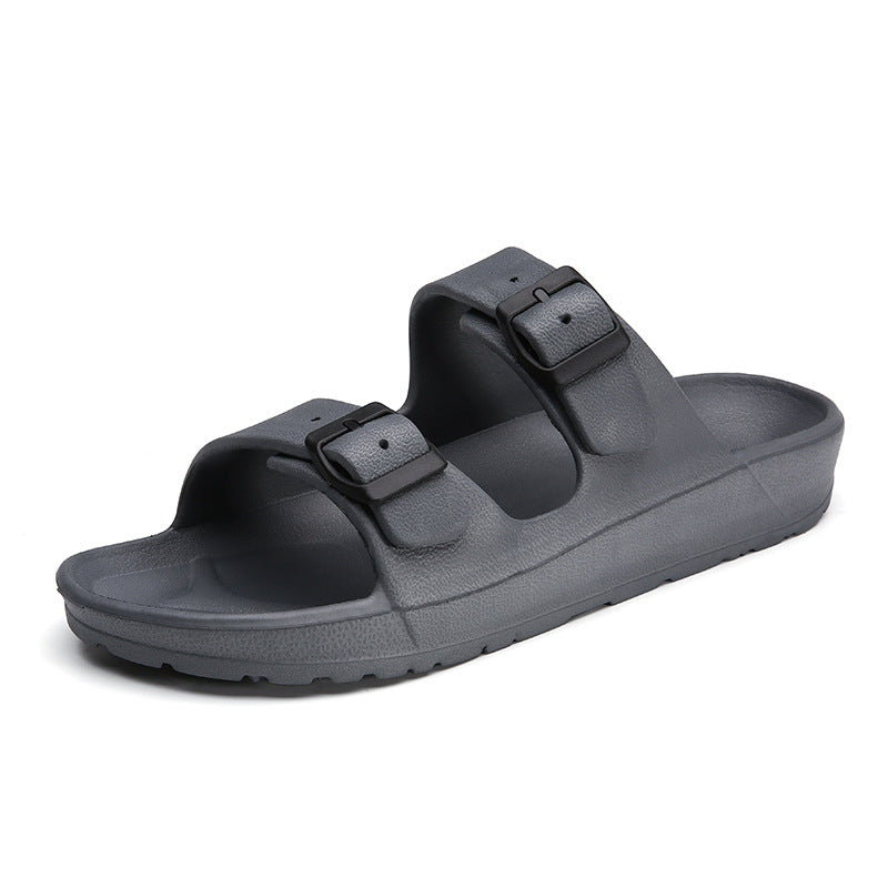 Men's sandals and slippers plus size white couple beach shoes