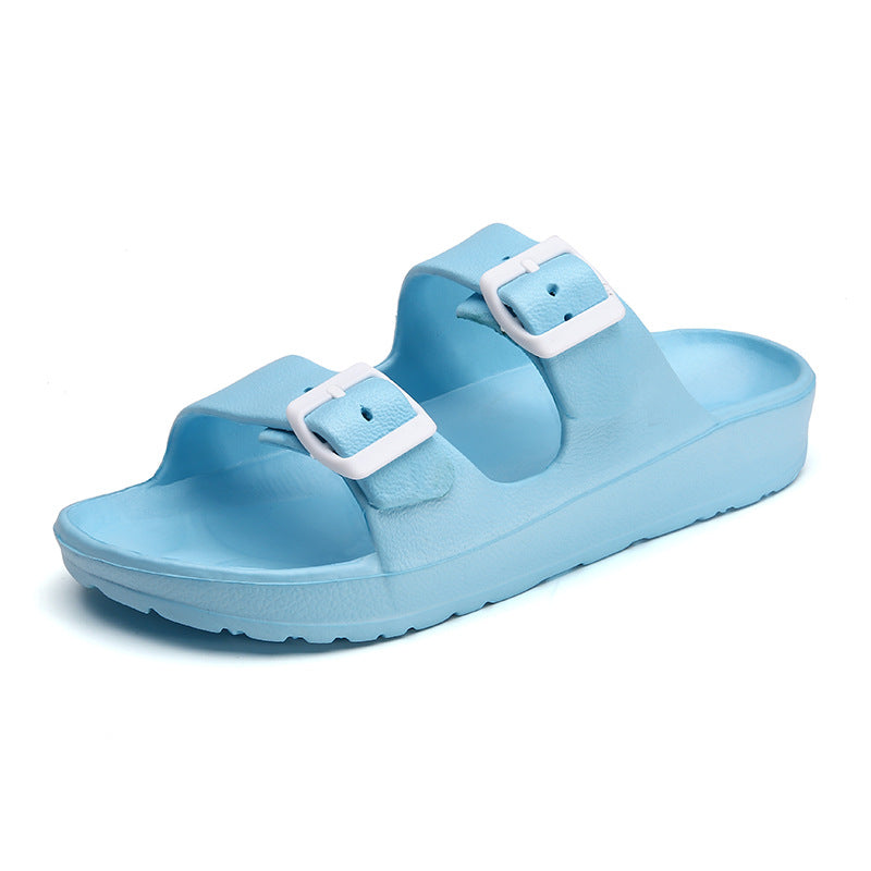 Men's sandals and slippers plus size white couple beach shoes