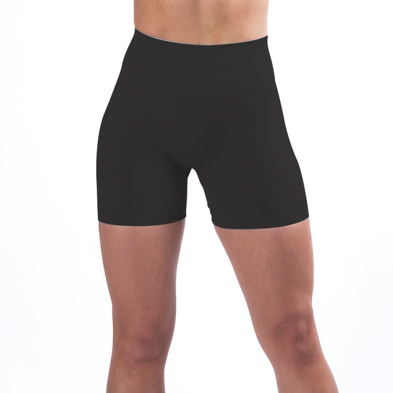 European And American Hip Lift Tight Women's High Elastic Belly Shorts