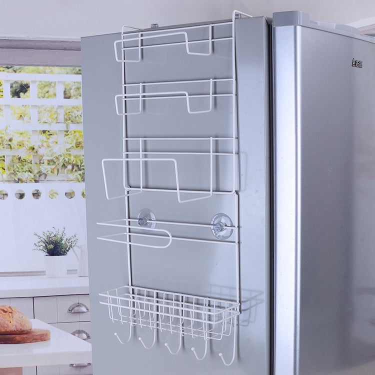 A kitchen multi function refrigerator pylon preservative paper towel refrigerator side wall collector