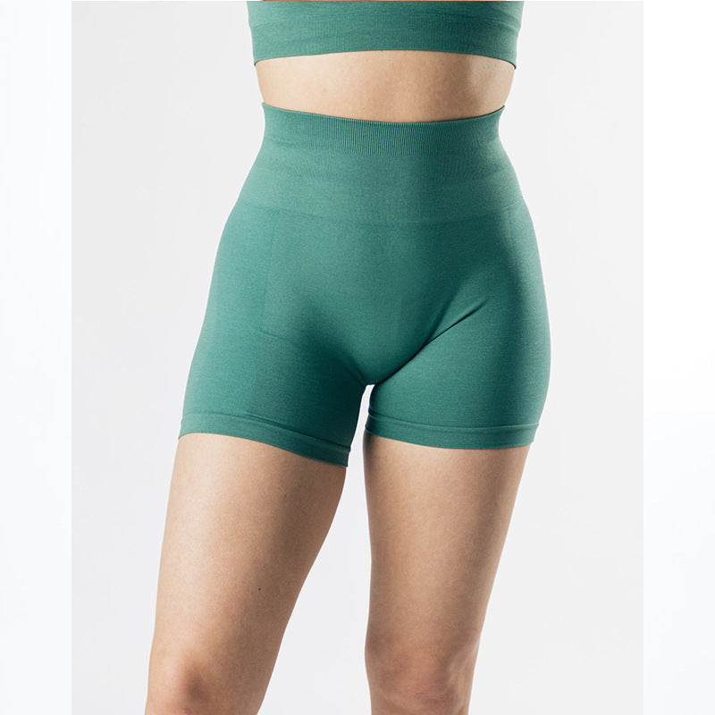 European And American Hip Lift Tight Women's High Elastic Belly Shorts