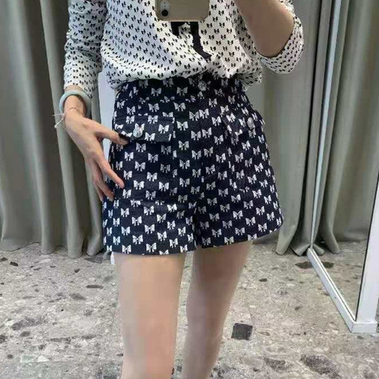 High Waist Zipper Button Slim Slimming Women's Shorts