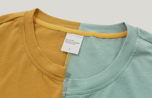 INF Men S Wear Yellow Brand New Spring And Summer 2009 Fashion Brand Asymmetrical Stitching Letter Printing