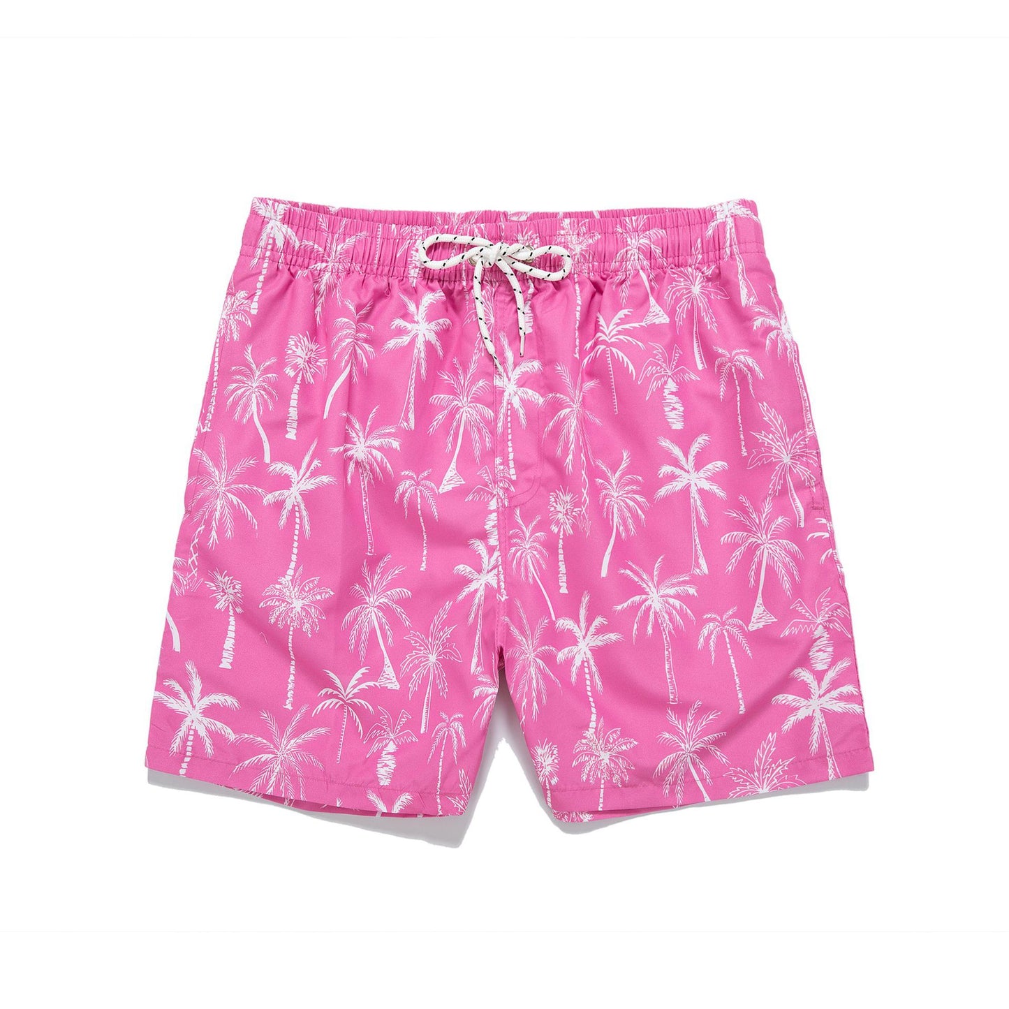 Summer New Men's Coconut Print Drawstring Loose Five-point Pants Leisure Vacation Ins Beach