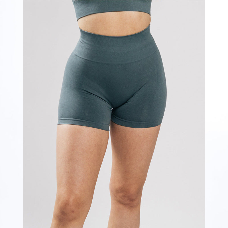 European And American Hip Lift Tight Women's High Elastic Belly Shorts