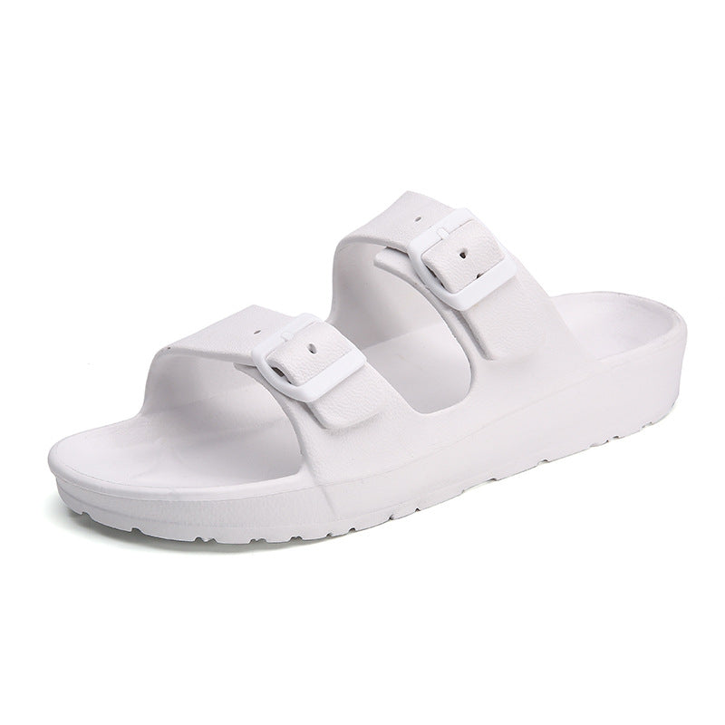 Men's sandals and slippers plus size white couple beach shoes