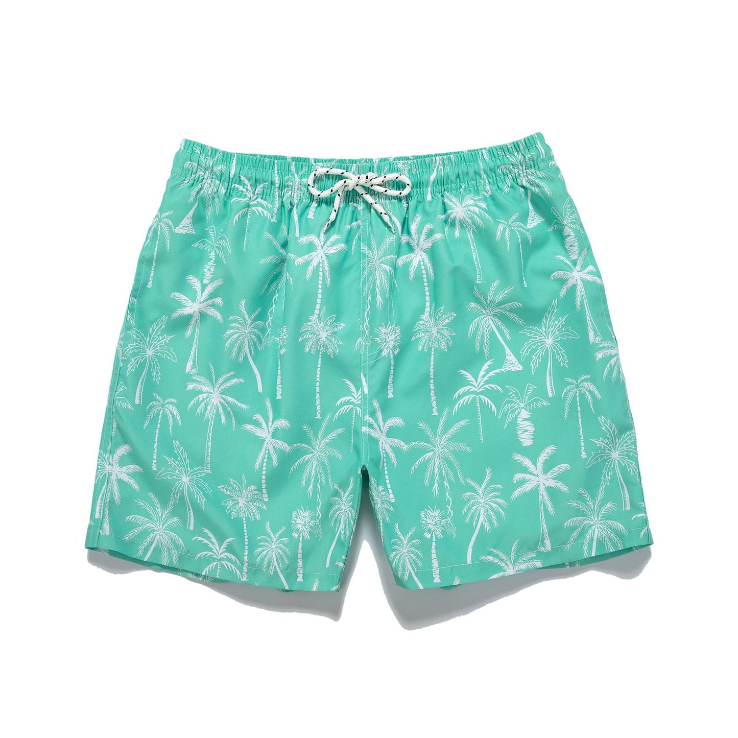 Summer New Men's Coconut Print Drawstring Loose Five-point Pants Leisure Vacation Ins Beach