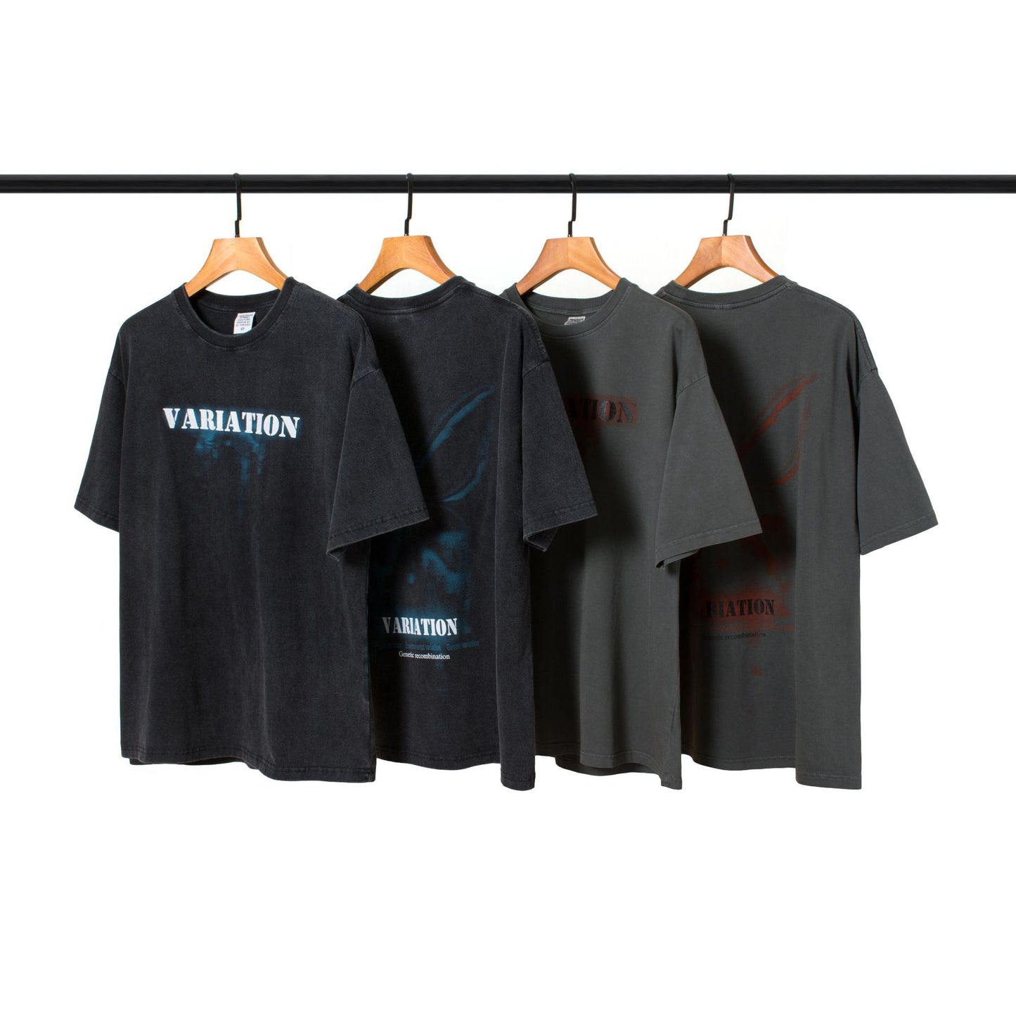 Loose Washed Tide Brand Couple Short-sleeved T-shirt