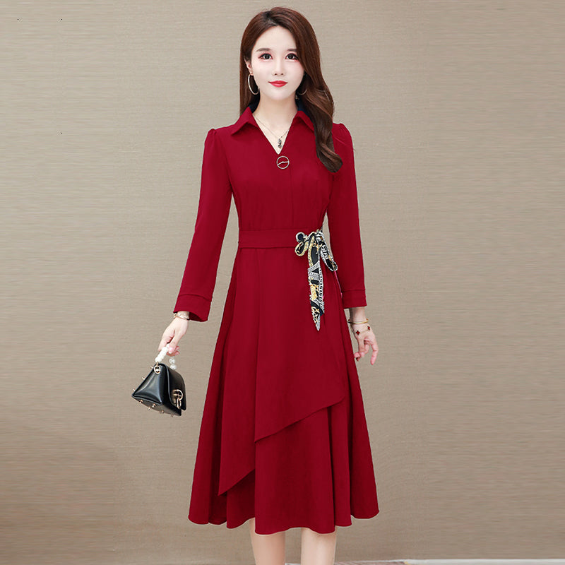 Mid-length Skirt For Mothers With A Slim Waist