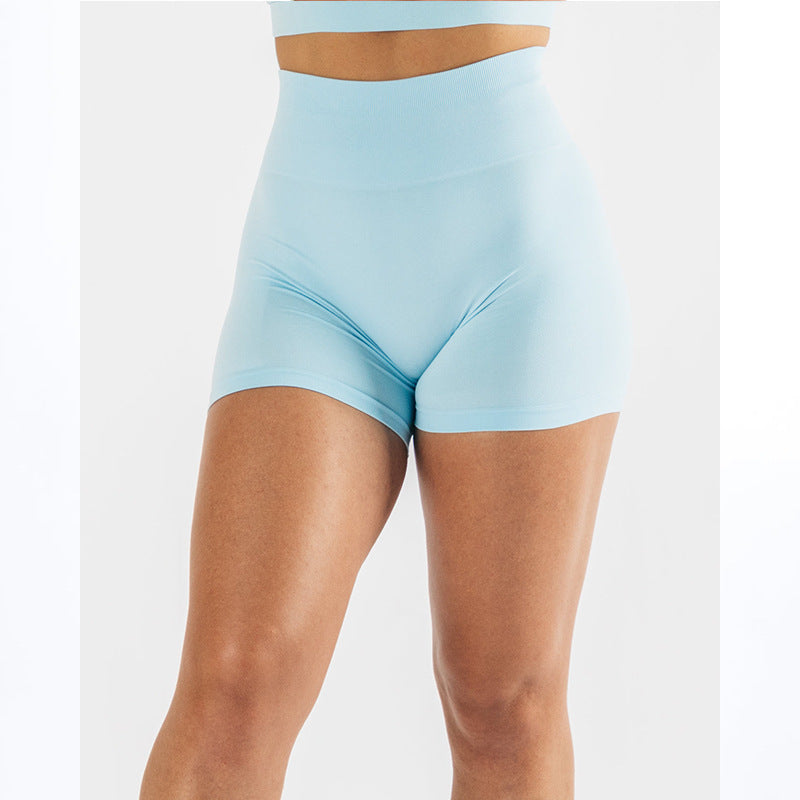 European And American Hip Lift Tight Women's High Elastic Belly Shorts