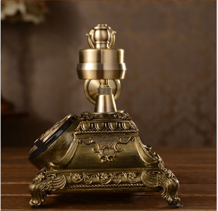 European Retro Telephone Sets Rotating Turntable Telephone