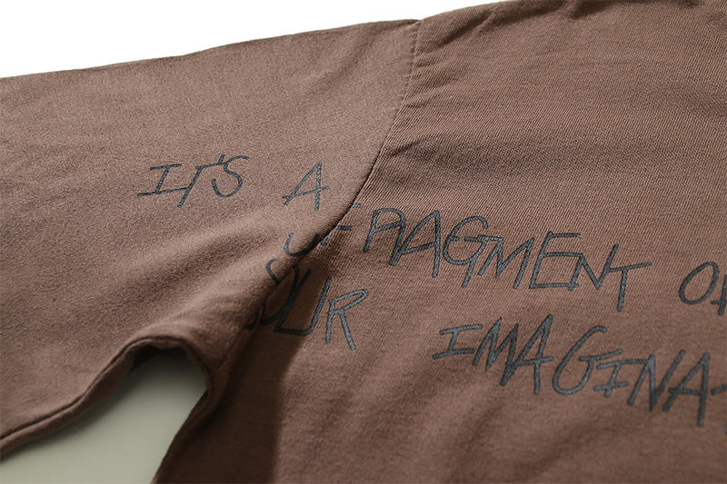 Printed Short Sleeve T-shirt With Lightning Head
