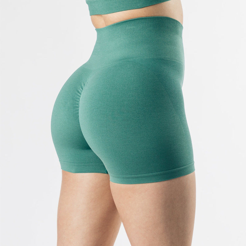 European And American Hip Lift Tight Women's High Elastic Belly Shorts