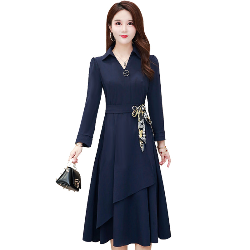 Mid-length Skirt For Mothers With A Slim Waist
