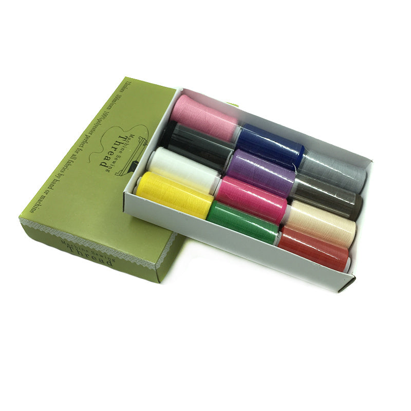 Boxed 12-color hand sewing thread