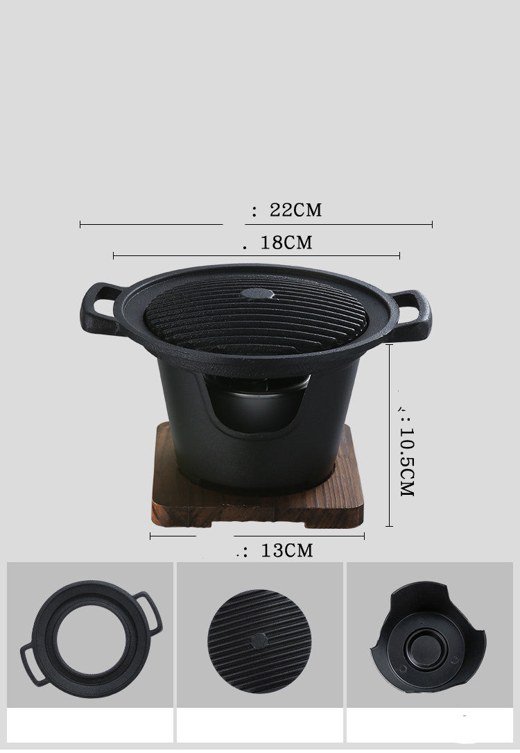 Food Non-Stick Small Barbecue Grill Household Indoor Barbecue Small Grill