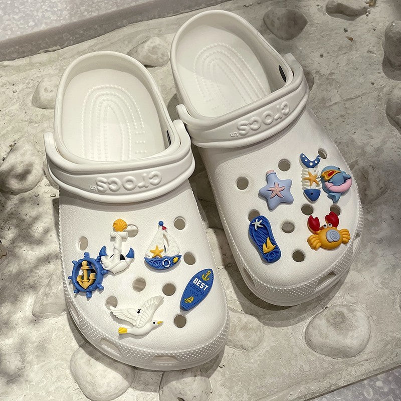 Simple Cartoon Ocean Clogs Accessories