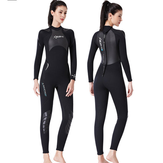 3mm wet diving suit for lovers in winter