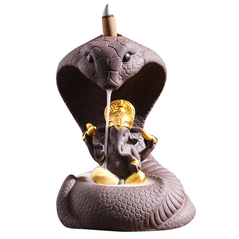 Like The God Of Wealth Backflow Incense Burner Ceramic Burning Sandalwood Home Office Incense Road