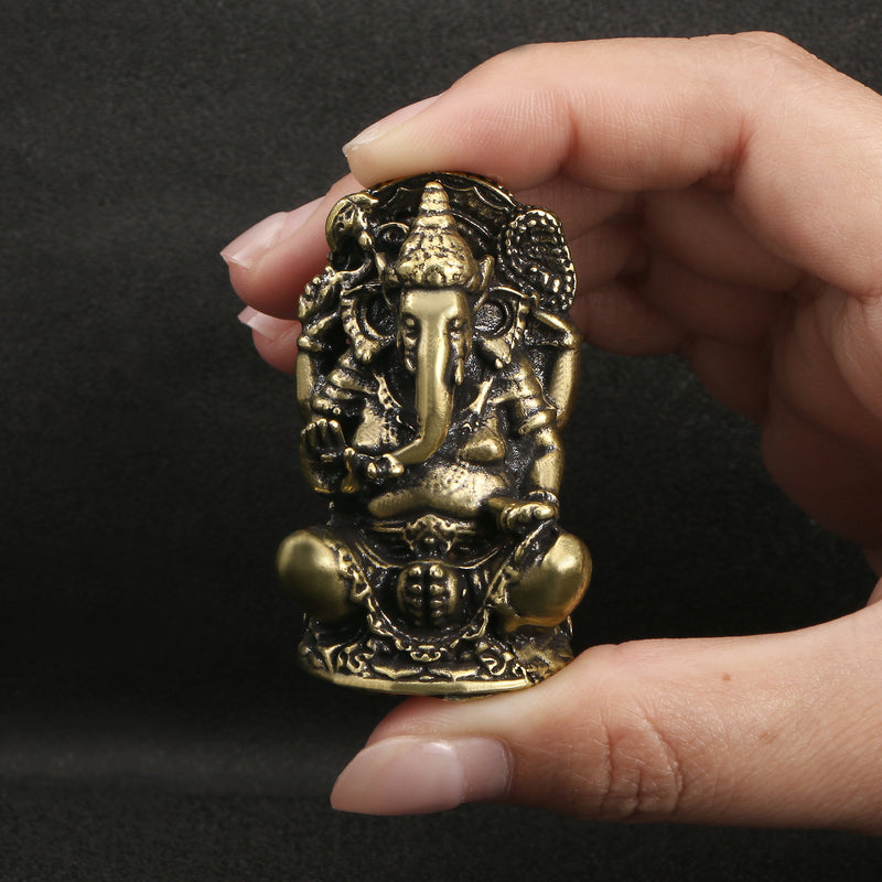 Solid Pure Copper Thai Elephant God Bronze Elephant Ornament
