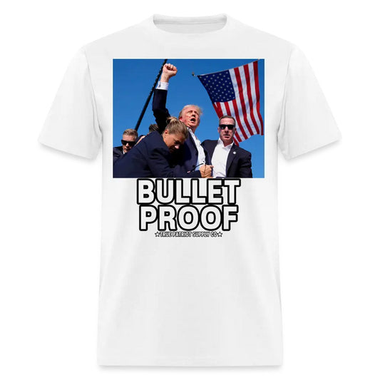 Trump Shot Assassination Attempt Bullet Proof Fist Raised Unisex Classic T-Shirt