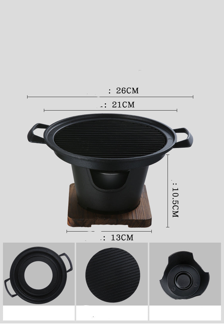 Food Non-Stick Small Barbecue Grill Household Indoor Barbecue Small Grill