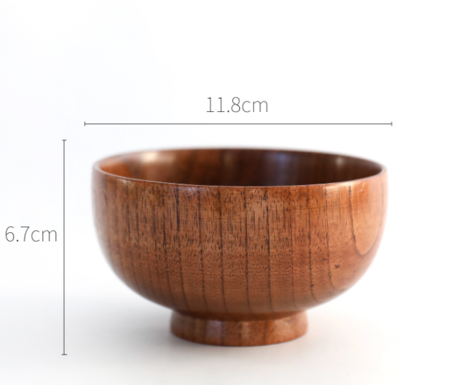 Wooden round wooden bowl