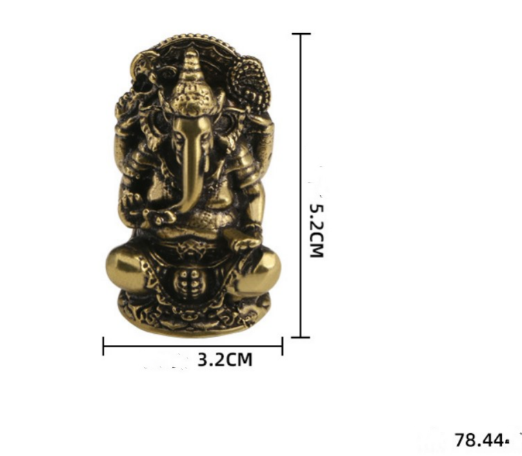 Solid Pure Copper Thai Elephant God Bronze Elephant Ornament
