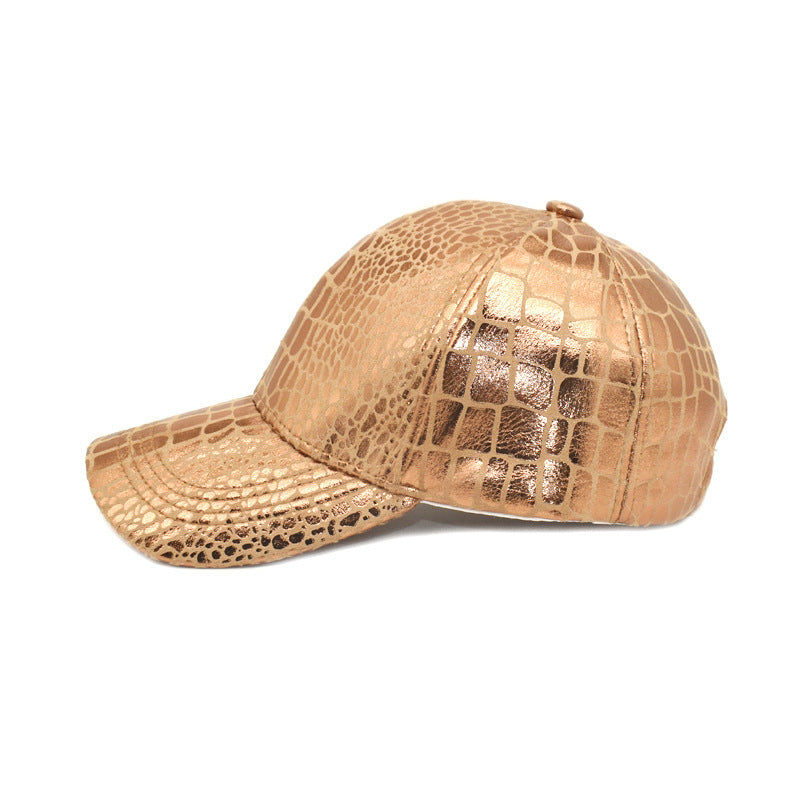 Imitation Crocodile Leather Baseball Cap European And American Fashion & Trend Men And Women