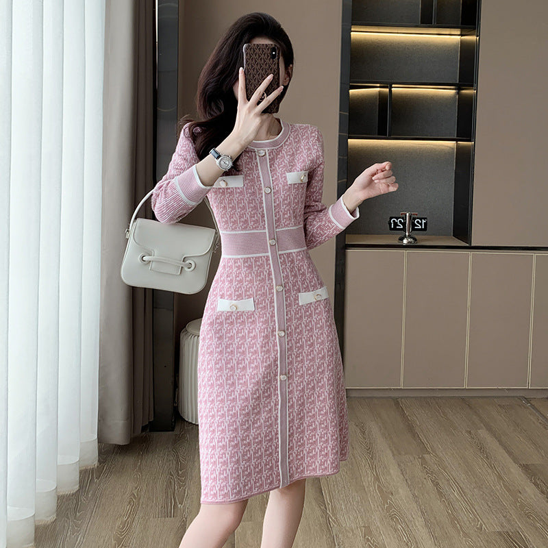 Elegant Women's Large Swing Knitted Dress