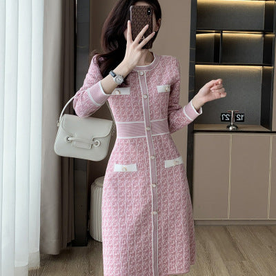 Elegant Women's Large Swing Knitted Dress