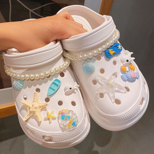 Simple Cartoon Ocean Clogs Accessories