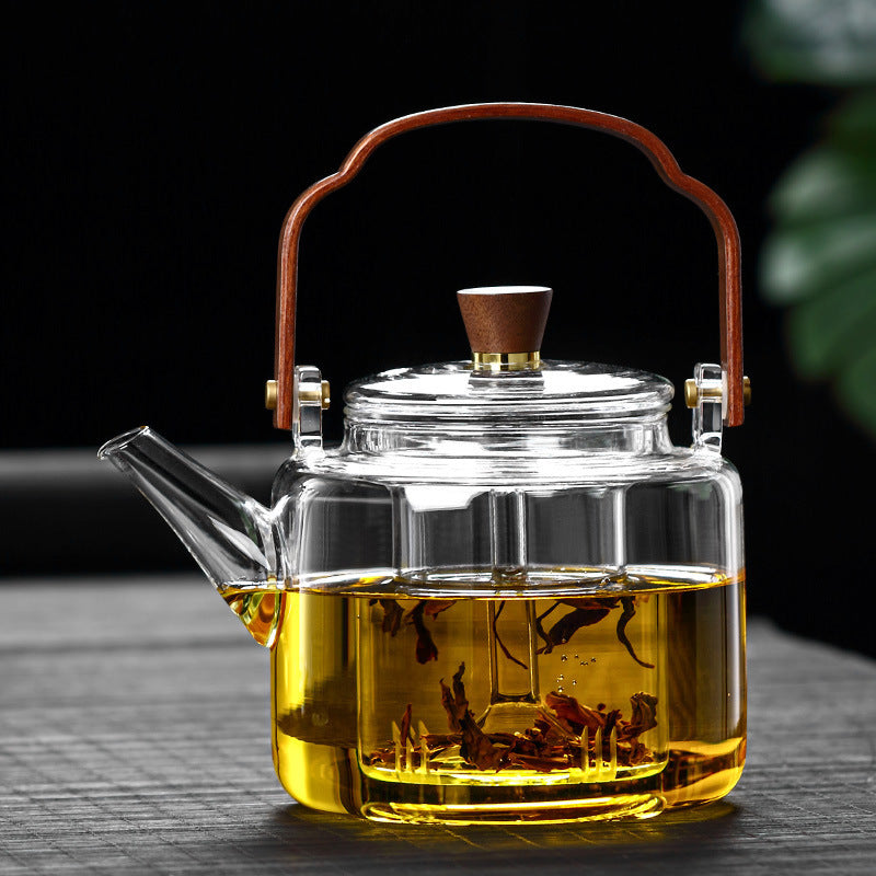 Borosilicate Glass Loop-handled Teapot Large Capacity Teapot Anti-cracking