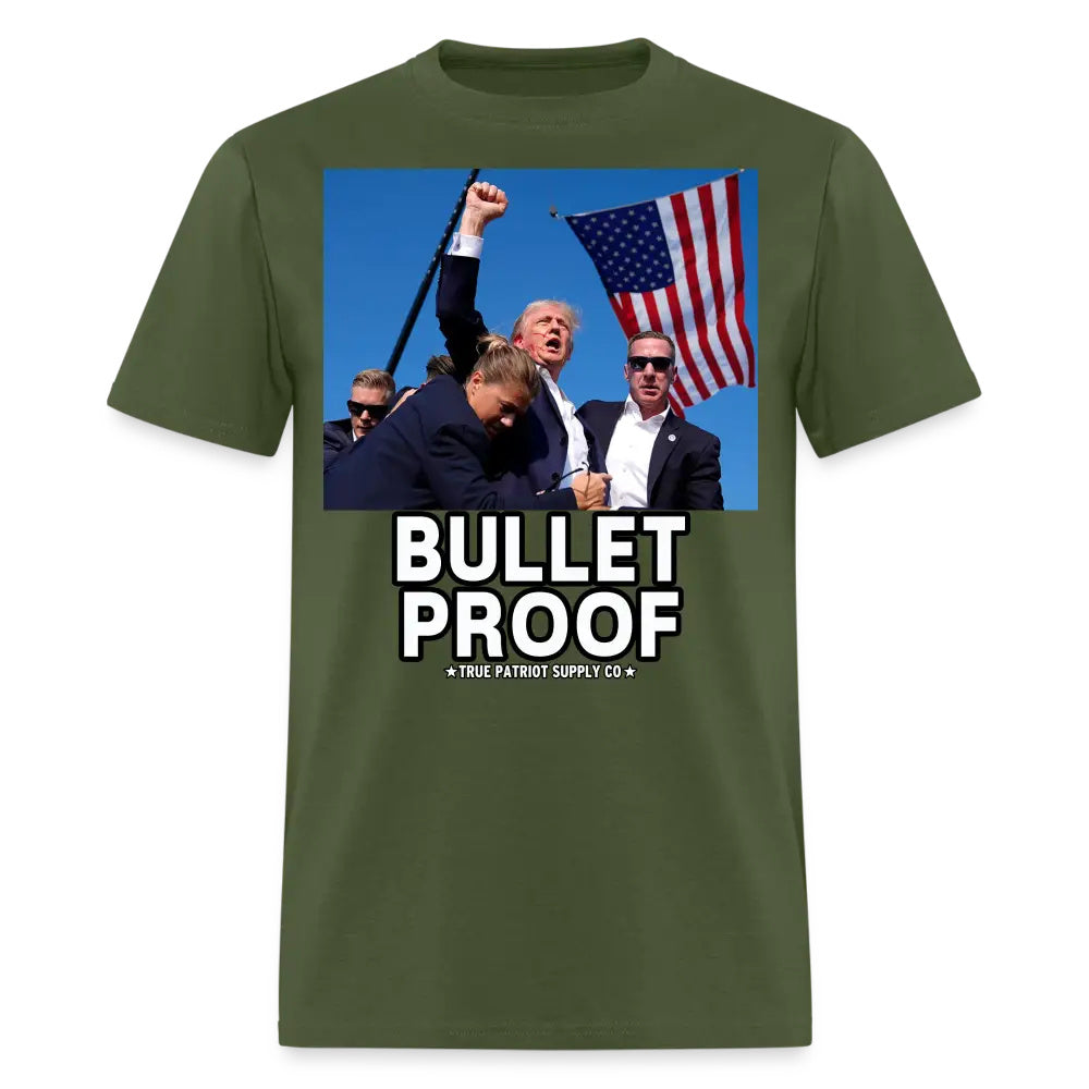 Trump Shot Assassination Attempt Bullet Proof Fist Raised Unisex Classic T-Shirt