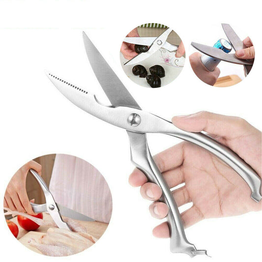 Knives Kitchen Shears Stainless Steel Poultry Fish Chicken Bone Scissors Kitchen Gadgets Chef Japanese Knife Cooking Stainless Steel Poultry Chicken Bone Scissors