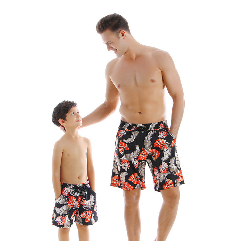 New Style Parent Child Swimwear Quick Drying Beach Pants