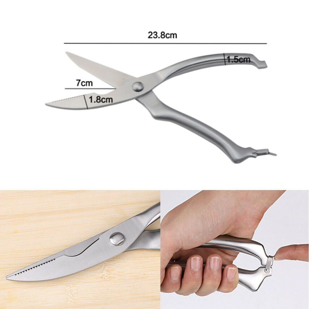 Knives Kitchen Shears Stainless Steel Poultry Fish Chicken Bone Scissors Kitchen Gadgets Chef Japanese Knife Cooking Stainless Steel Poultry Chicken Bone Scissors