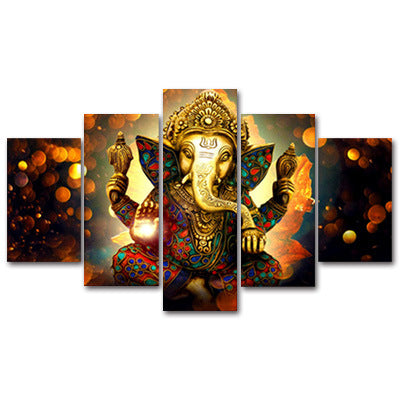 Inkjet Canvas Painting Core Hotel Decoration God Head Picture Art Wall