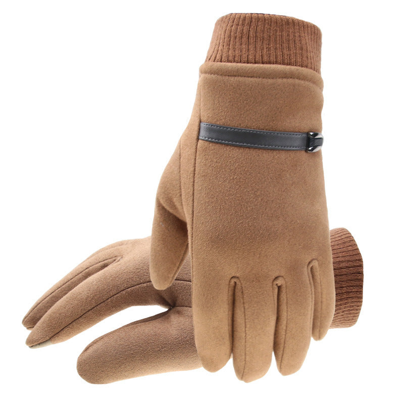 Winter Men's Gloves Suede