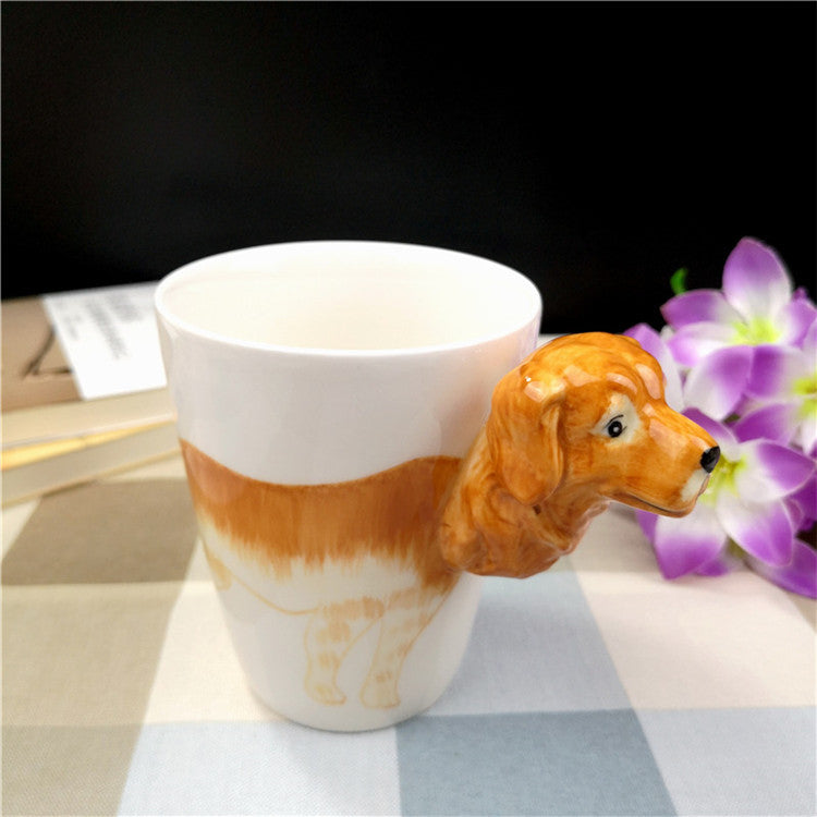 Creative Ceramic Water Cup Of Cartoon Dog