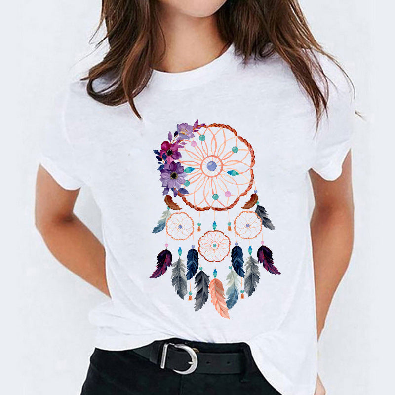 Cartoon Love Sweet Cute Short Sleeve