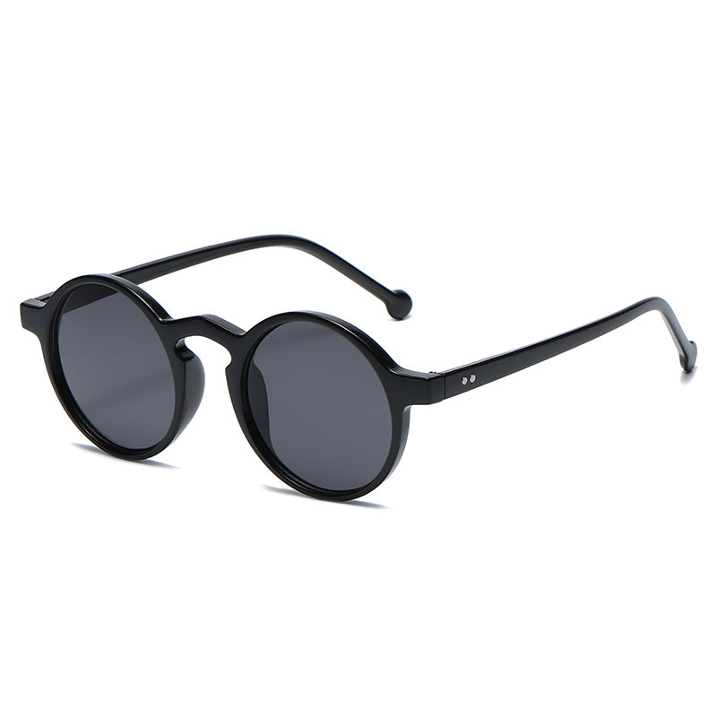 Small Round Frame All Match UV Protection Sunglasses